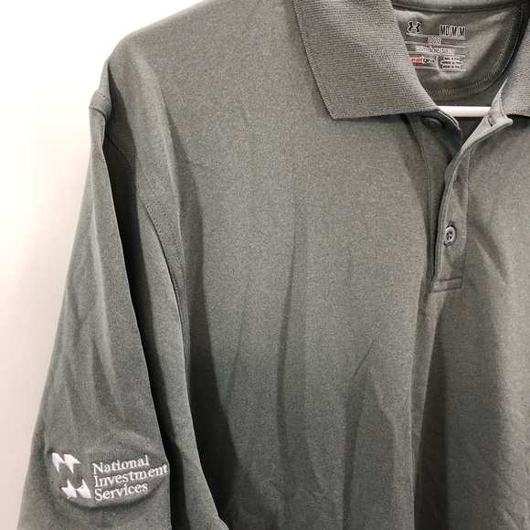 Under Armour Men’s Polo Shirt Gray S/S Size M - Picture 4 of 6